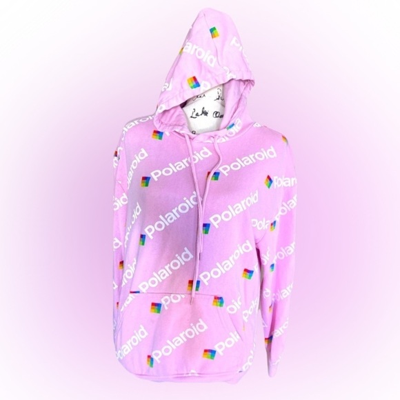 Polaroid hoodie womens M pink - Picture 1 of 8